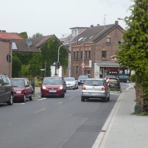 Die Kolpingstraße in Blerichen - ein Nadelöhr