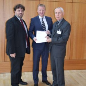 NRW-Innenminister Ralf Jäger, Guido van den Berg und Hans Krings