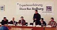 Foto von der Disco-Bus Anhörung