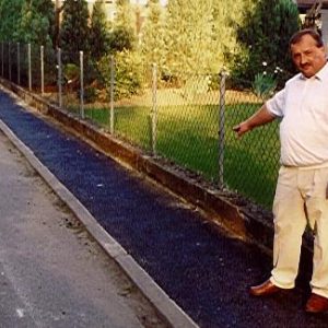 Hans-Joachim Fischer an der Kirchfeldstrasse