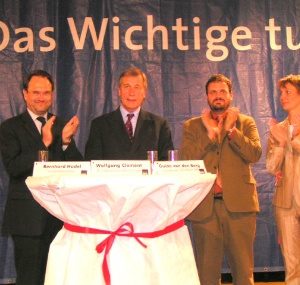Bernhard Hadel, Wolfgang Clement, Guido van den Berg, Heike Steinhäuser