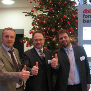 Günter Freitag, Bernhard Hadel und Guido van den Berg