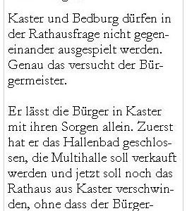 Anzeige Rathaus Heike Steinhäuser Oktober 2006