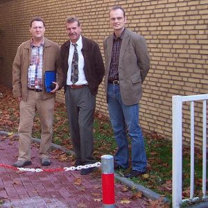 Matthias Rosemann (Ratsmitglied), Herr Naujock (Stadt Bedburg), Herr Bohmann (Vorsitzender Schulpflegschaft)