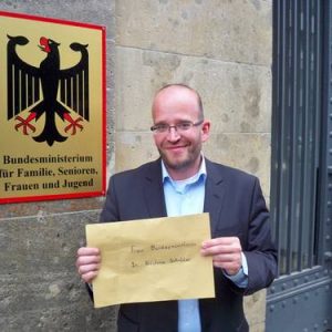 Ortsbürgermeister Michael Lambertz in Berlin